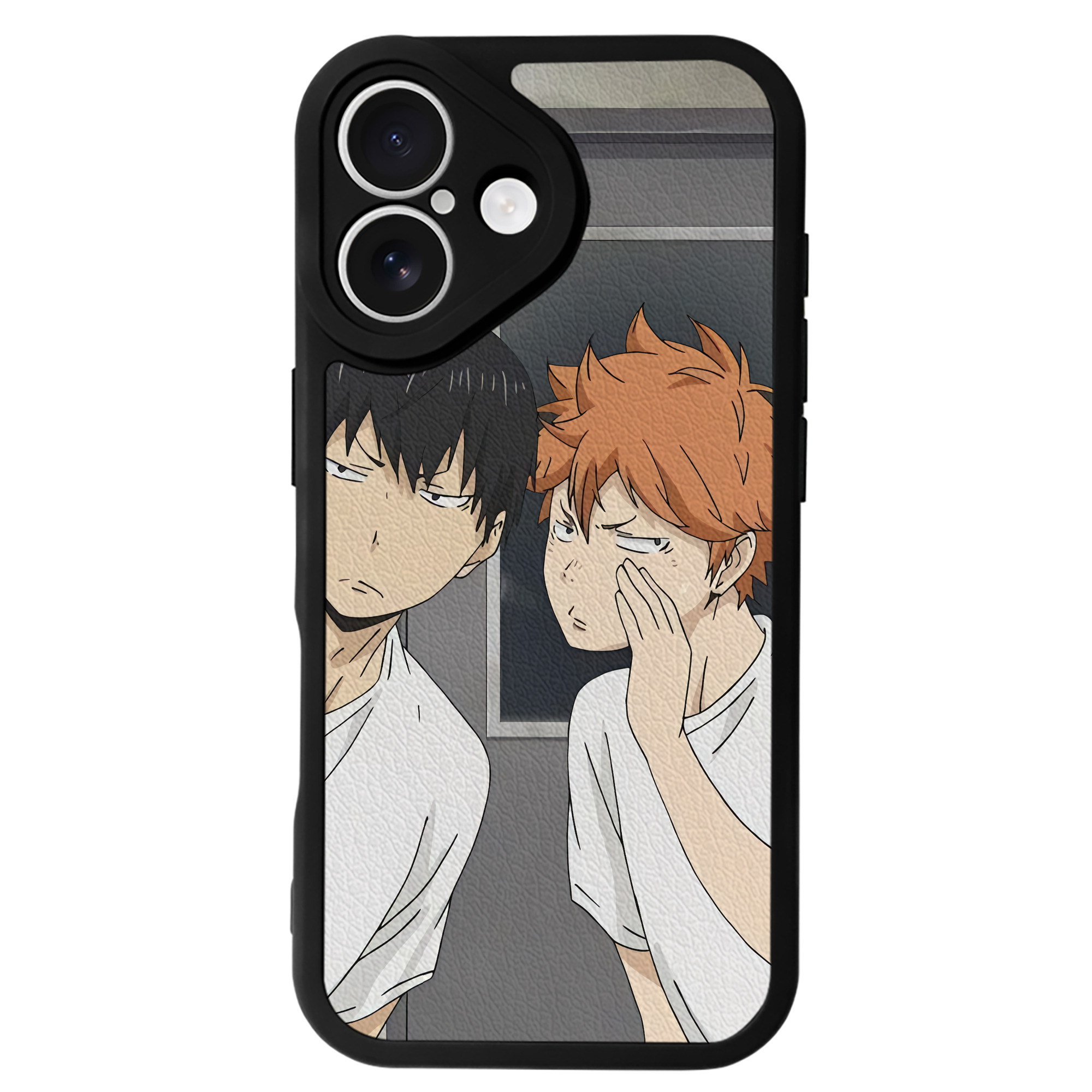 （画像用） ハイキュー!! Haikyu!! 【iPhone 16シリーズ対応】シリコンスマホケース（レザー調） 材質：シリコン